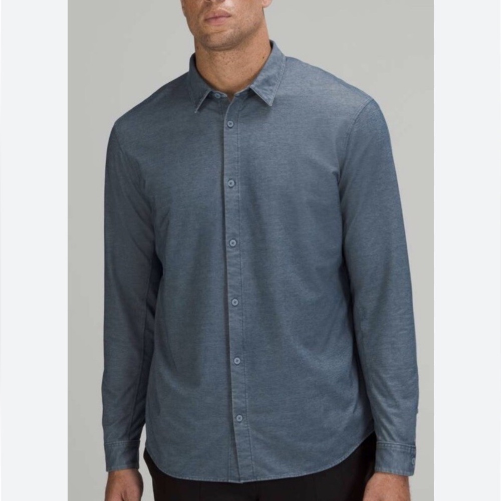 Lululemon Casual Blue Button Down Shirt